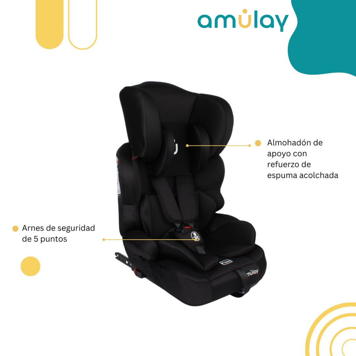 Autoasiento Booster Isofix 9-36Kg