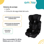 Autoasiento Booster Isofix 9-36Kg