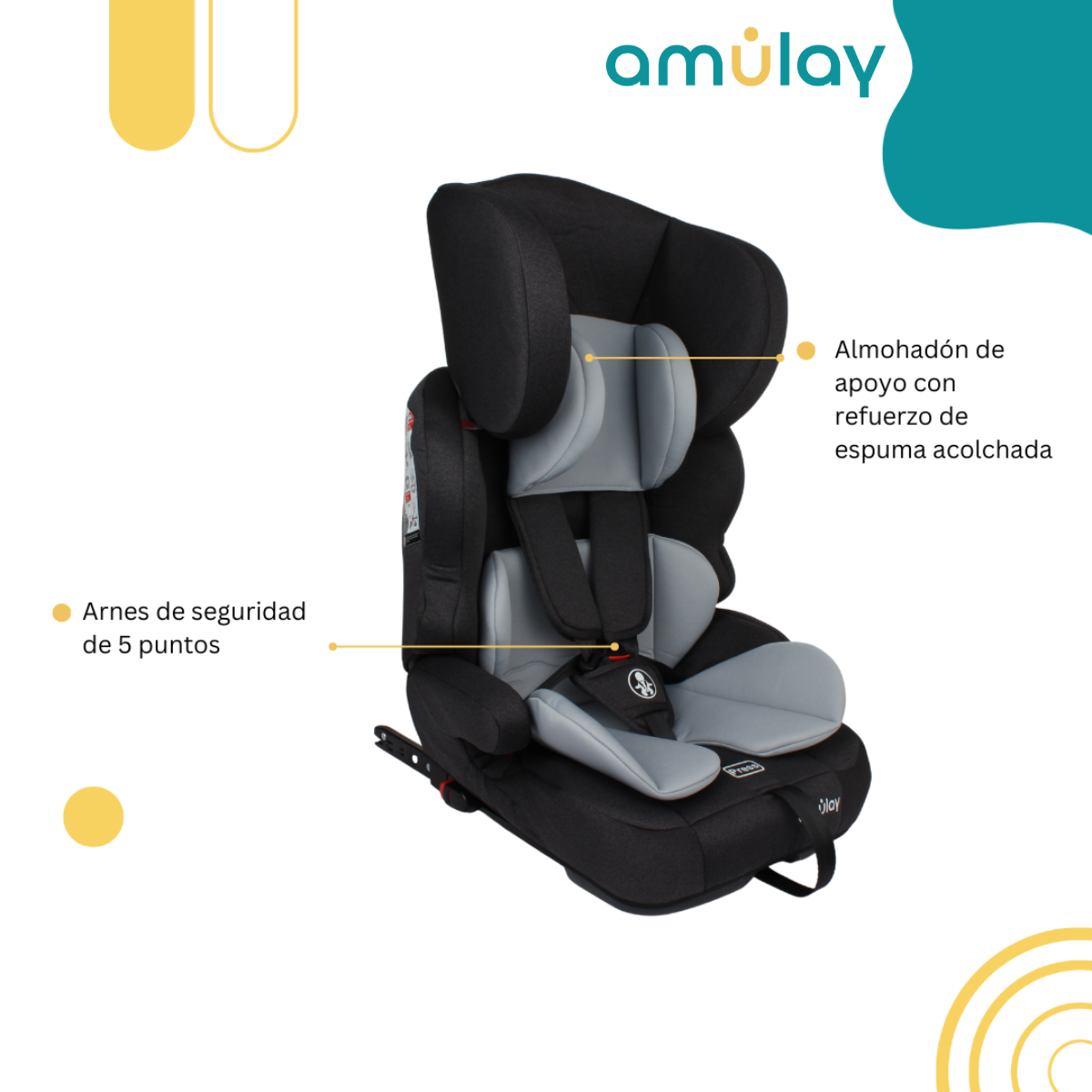 Autoasiento Booster Isofix 9-36Kg