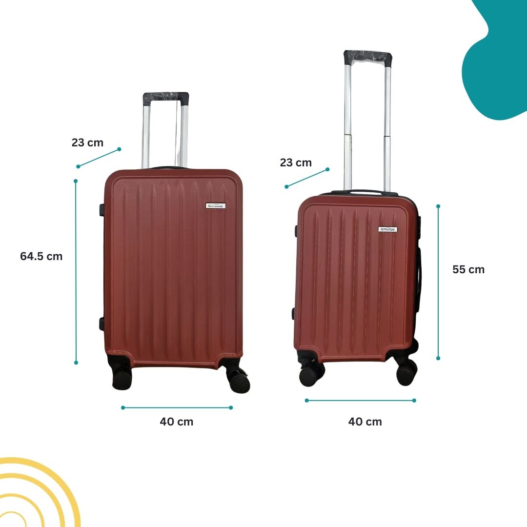 Set X 2 Maleta De Mano Capri