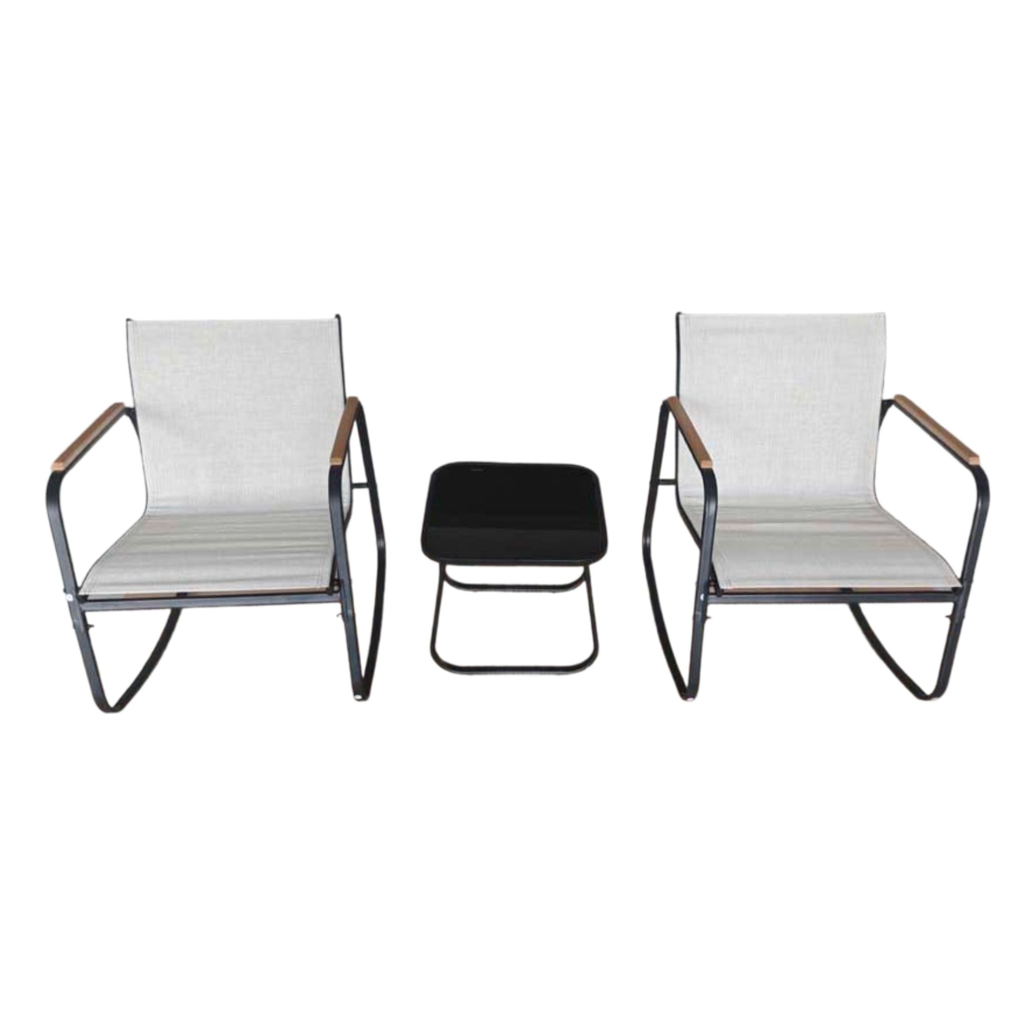 Set Sillas Mecedoras de Jardín