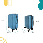 Set X 2 Maleta De Mano Capri