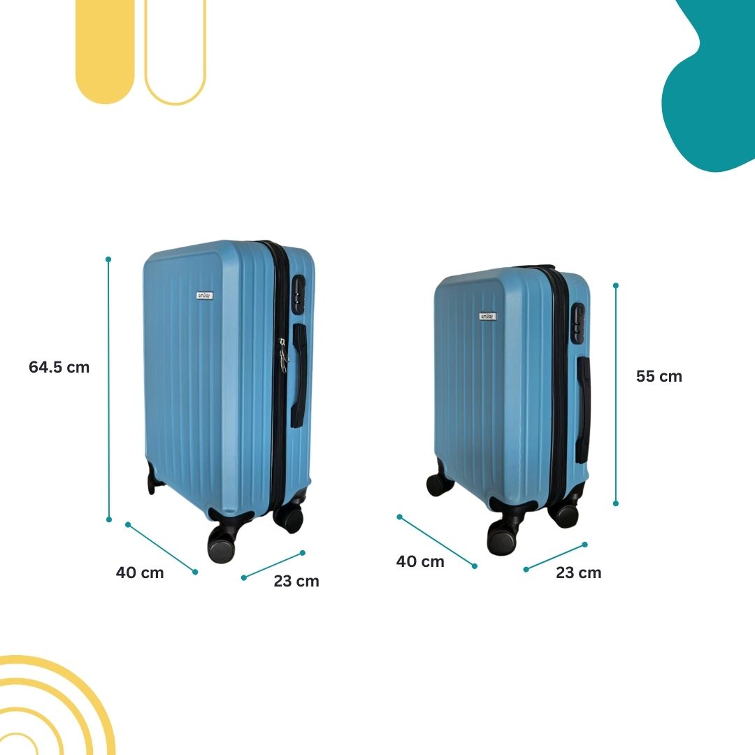 Set X 2 Maleta De Mano Capri