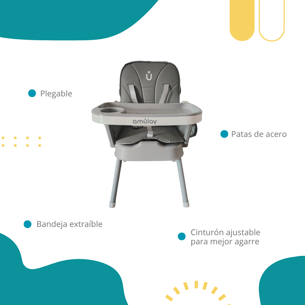 Silla Alta Periquera MILO 3 En 1