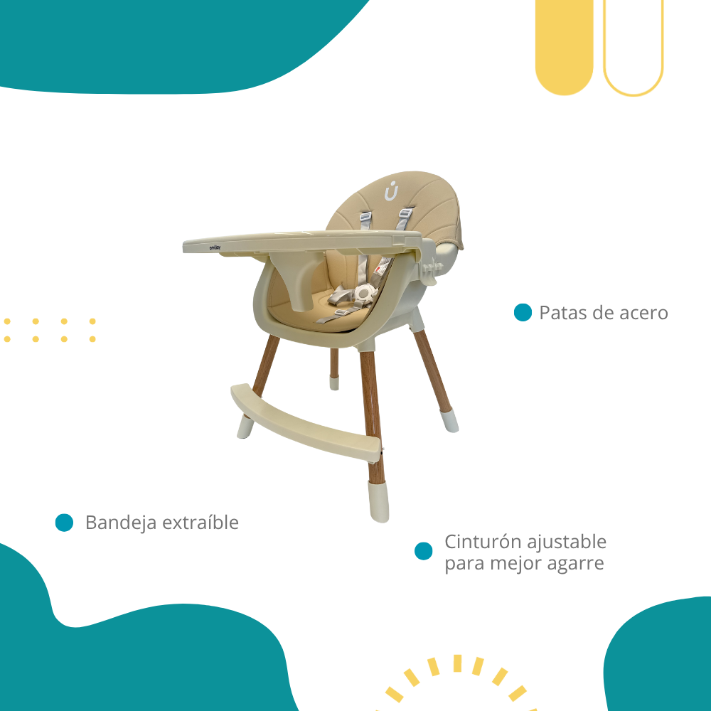 Silla Alta Periquera KIVI 4 En 1