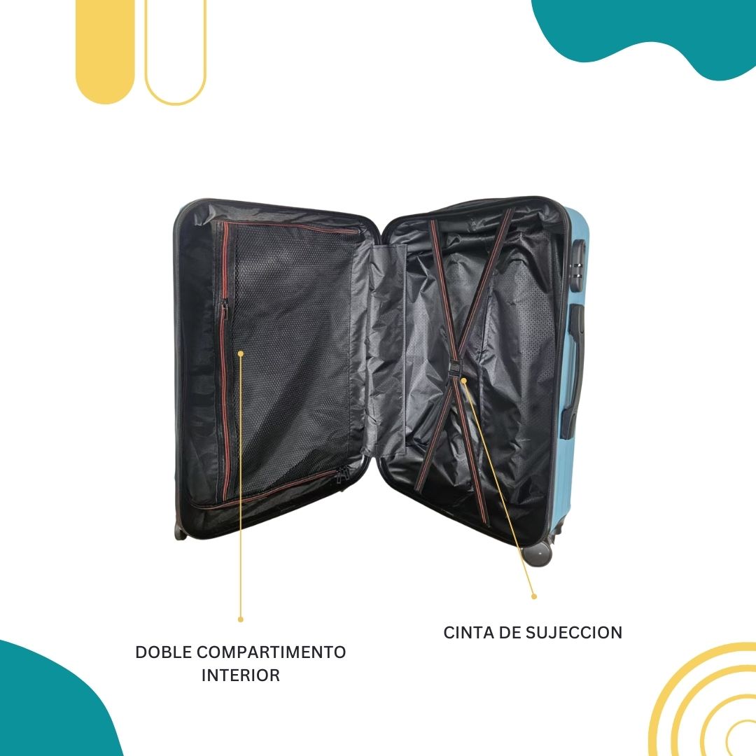 Set X 2 Maleta De Mano Capri