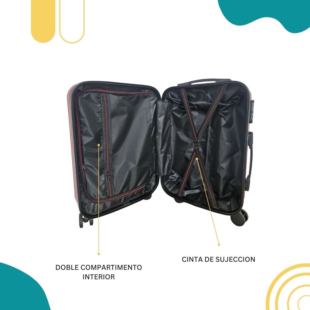 Set X 2 Maleta De Mano Capri