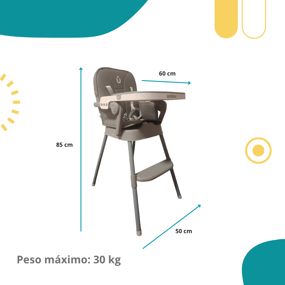 Silla Alta Periquera MILO 3 En 1