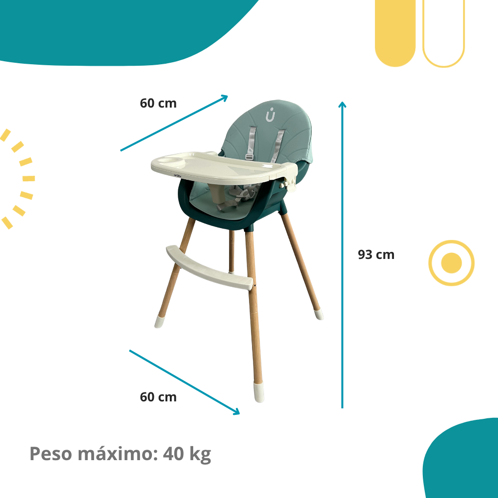 Silla Alta Periquera KIVI 4 En 1