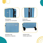 Set X 2 Maleta De Mano Capri