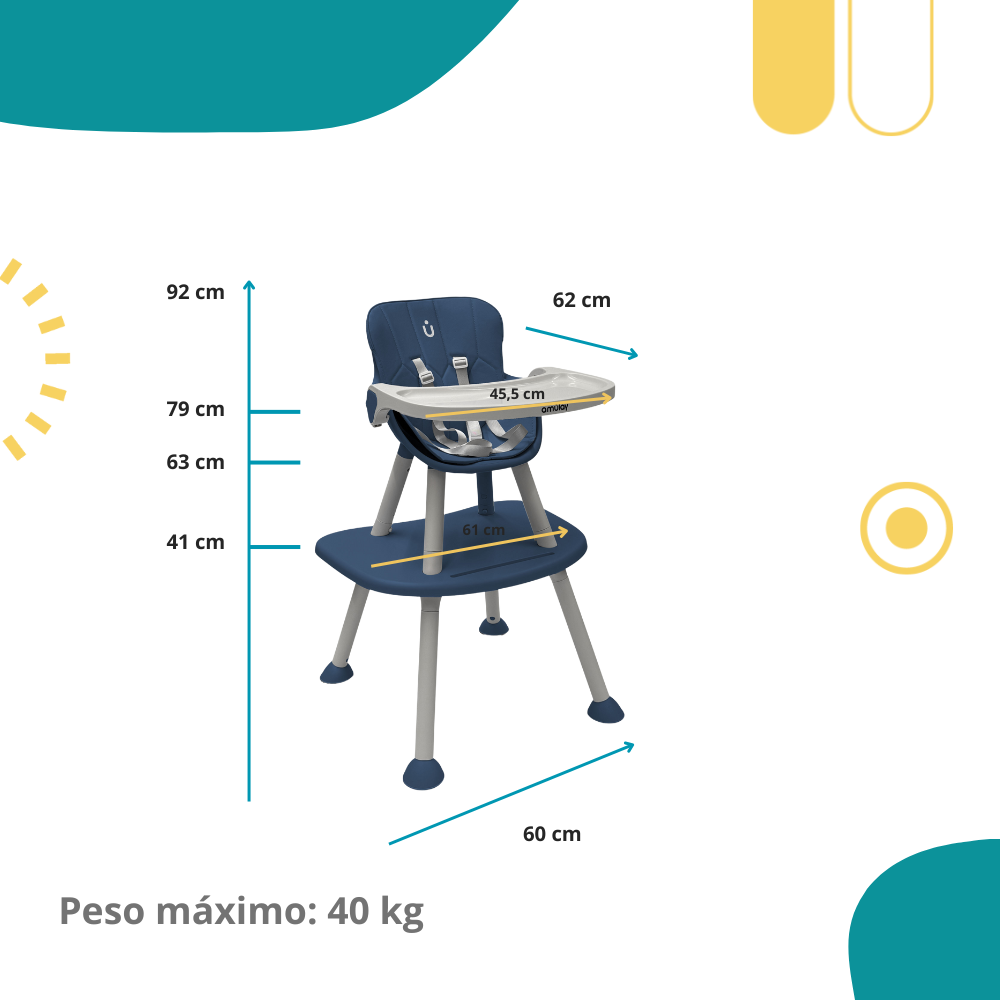 Silla Alta Periquera NUBA 7 En 1