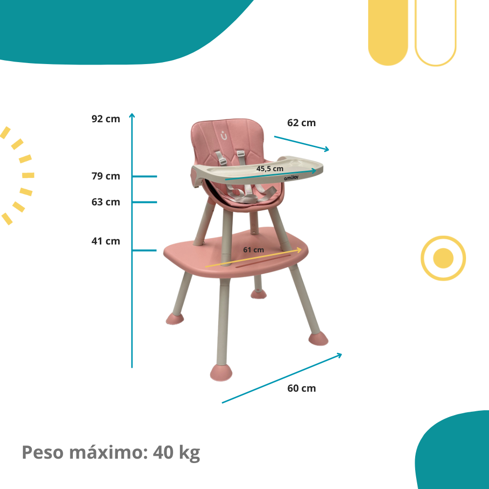 Silla Alta Periquera NUBA 7 En 1