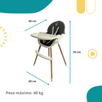 Silla Alta Periquera KIVI 4 En 1