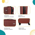 Set X 2 Maleta De Mano Capri