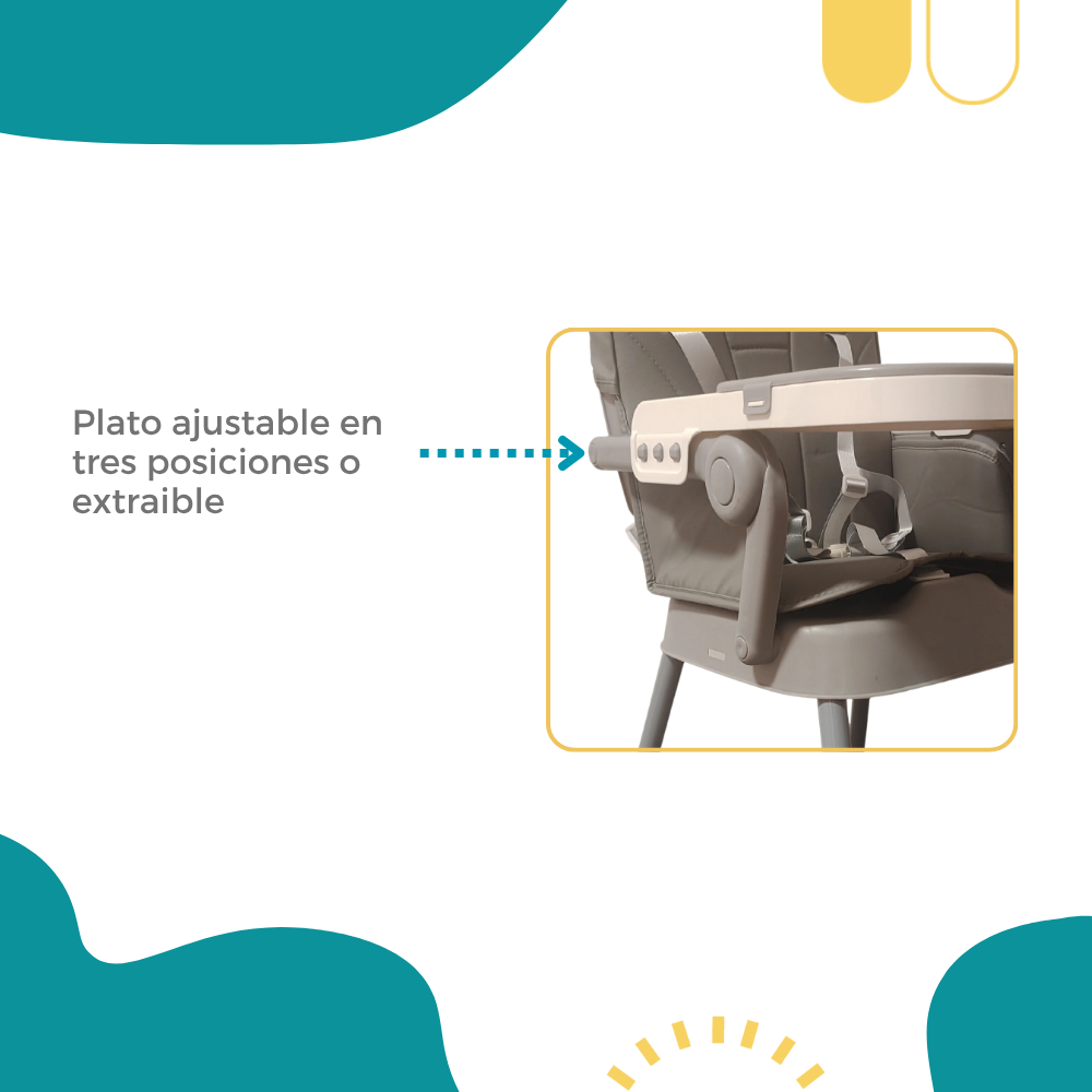 Silla Alta Periquera MILO 3 En 1