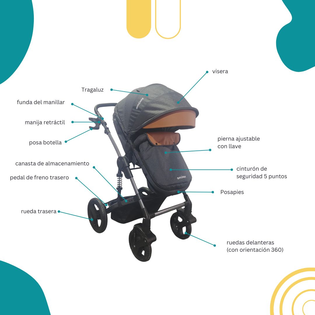 Carriola Con Portabebé Kobu