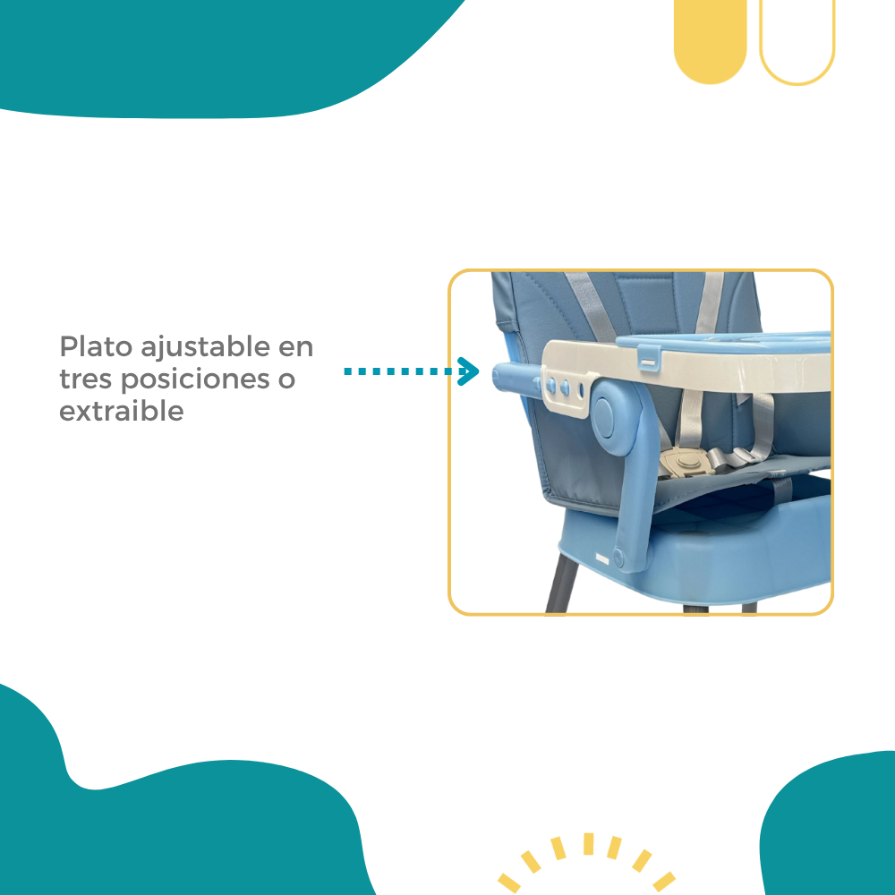 Silla Alta Periquera MILO 3 En 1