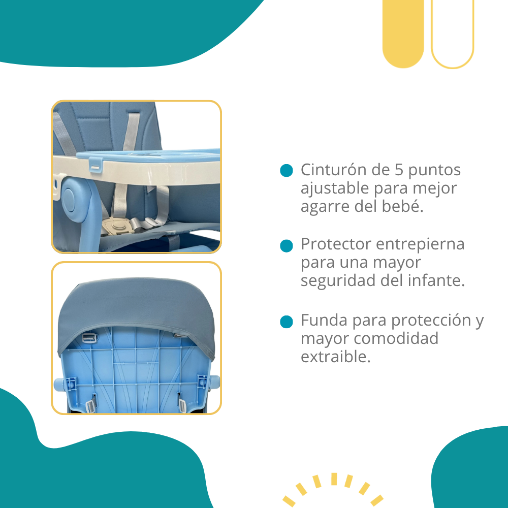 Silla Alta Periquera MILO 3 En 1