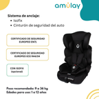 Autoasiento Booster Isofix 9-36Kg