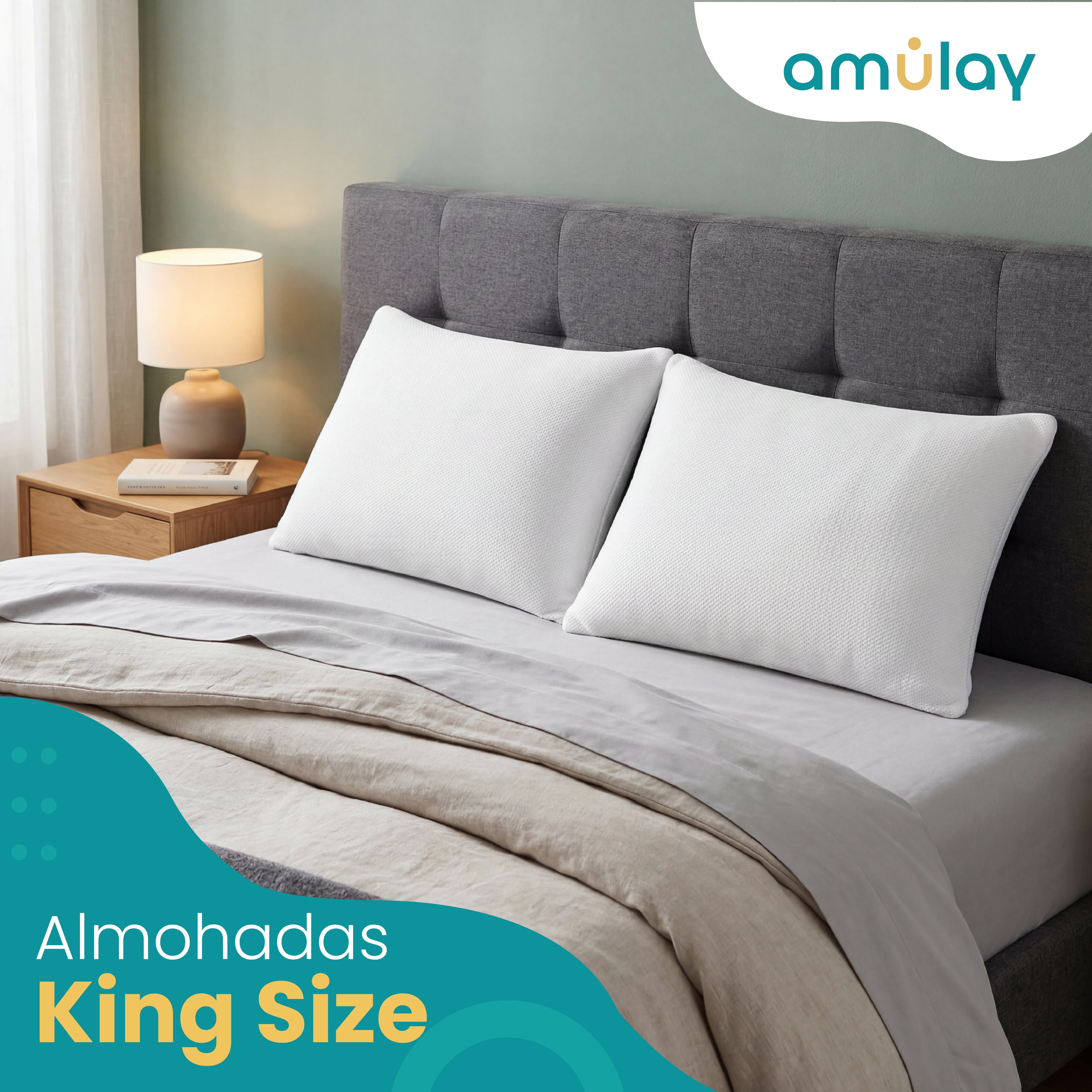 Almohadas x2 Memory Foam King Size