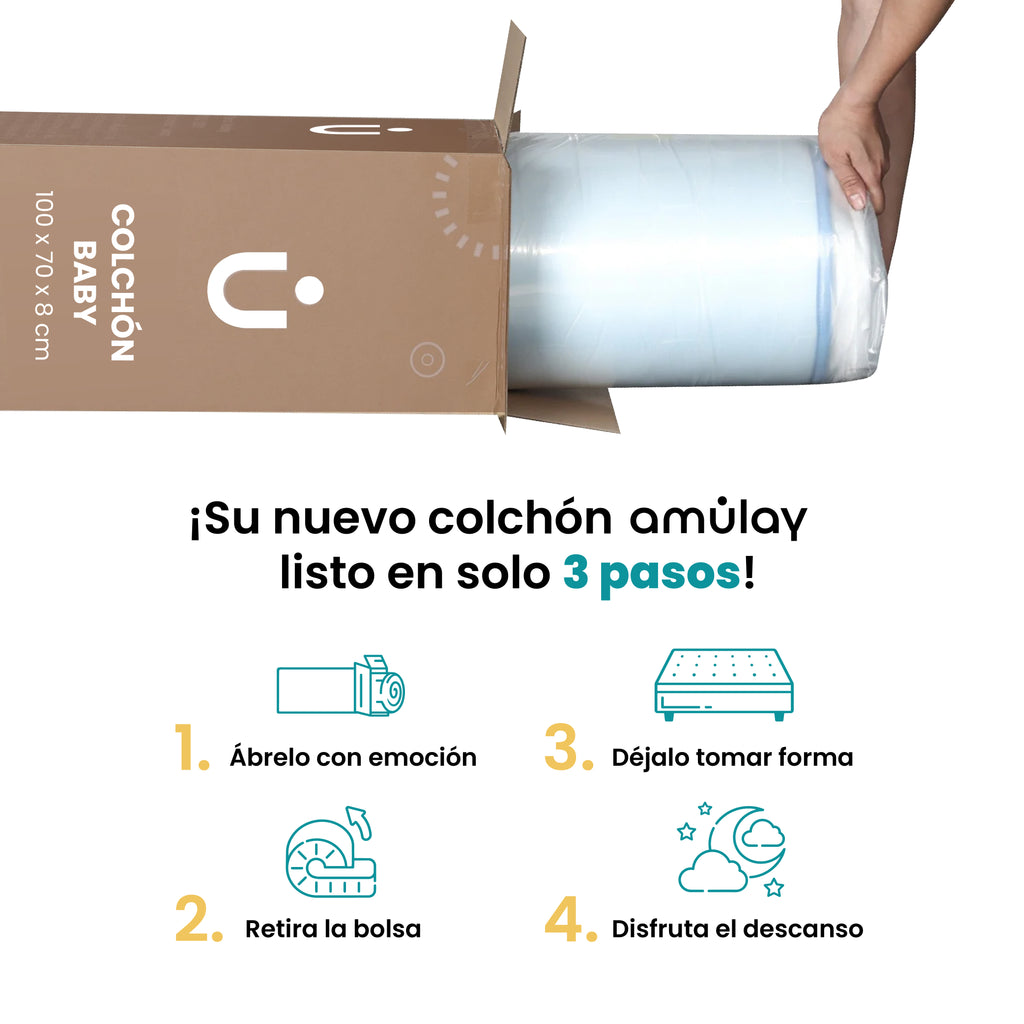 Colchón para Cuna Impermeable 100x70cm