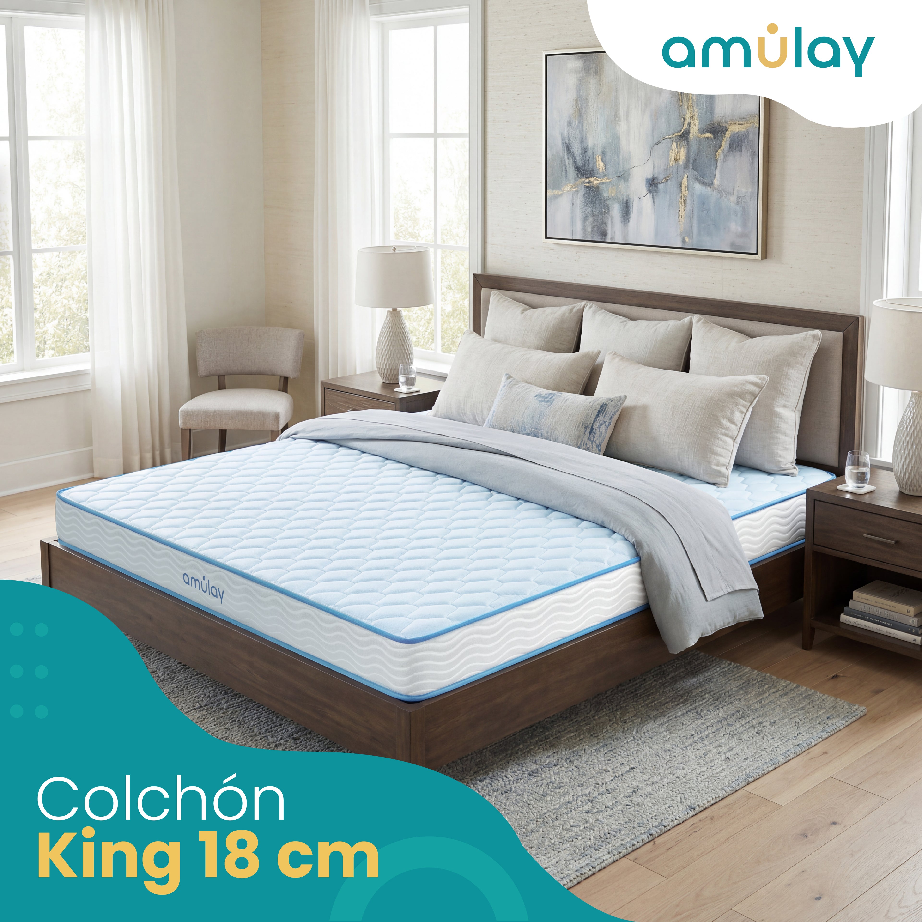Colchón en Caja King Size Firme 18cm