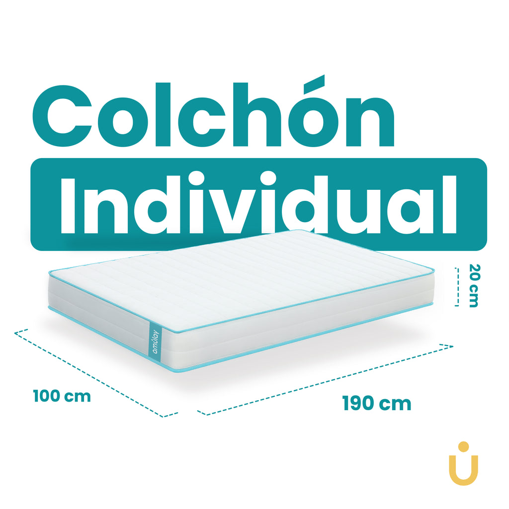 Colchón Híbrido Individual Firme 20 cm