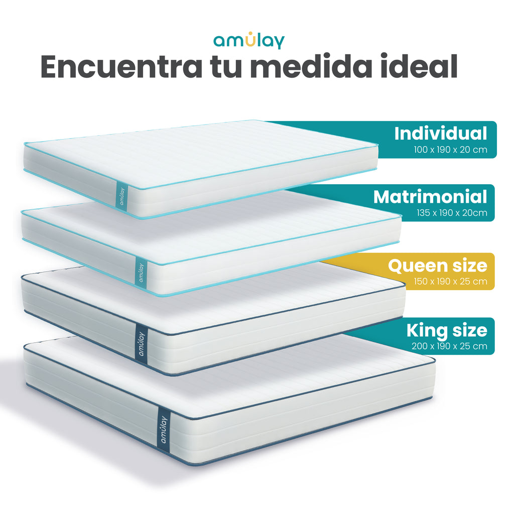 Colchón Premium Queen Size Firme 25 cm