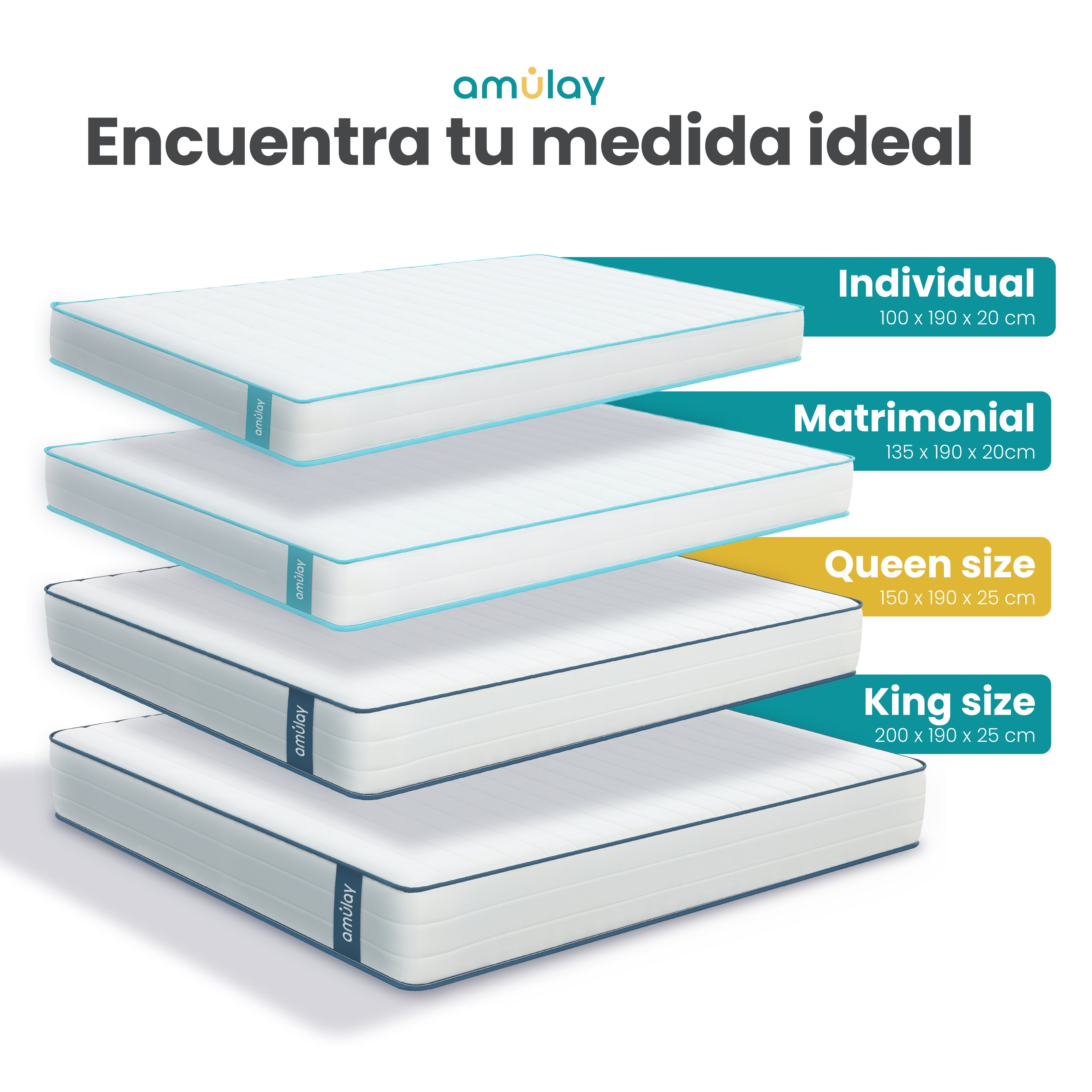 Colchón Premium Queen Size Firme 25 cm