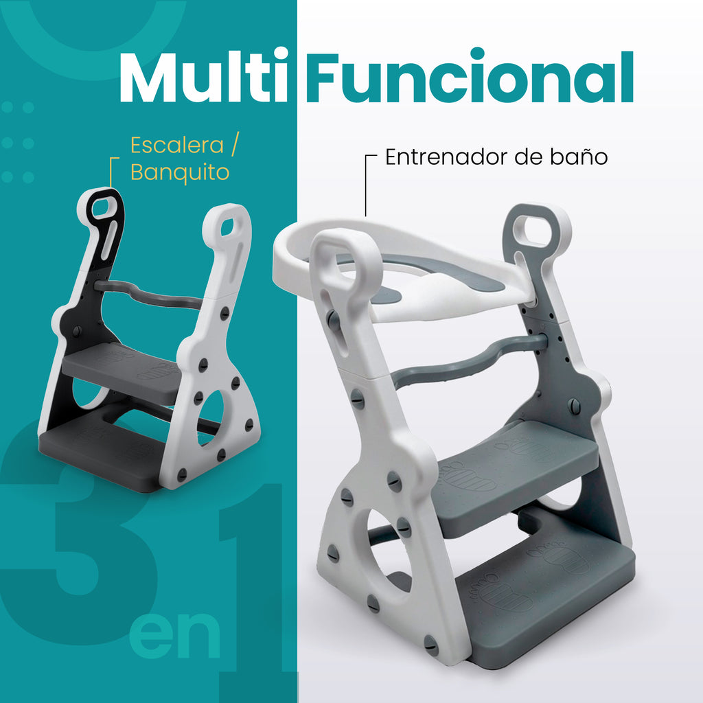 Entrenador Infantil de Baño Poppy 3 en 1