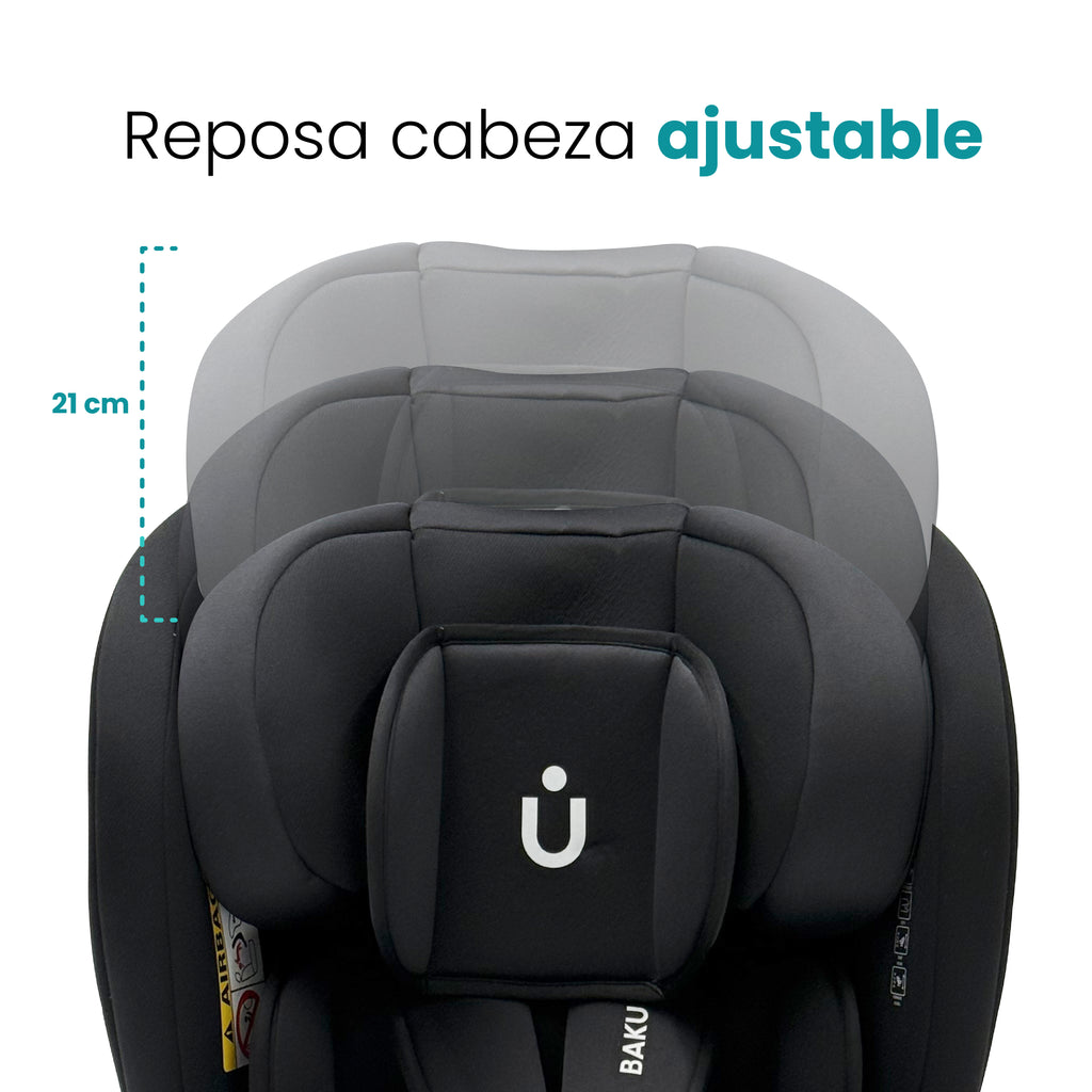 Autoasiento Baku - 360° Isofix i-Size 0 a 12 Años
