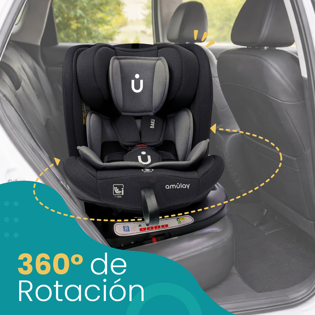 Autoasiento Baku - 360° Isofix i-Size 0 a 12 Años