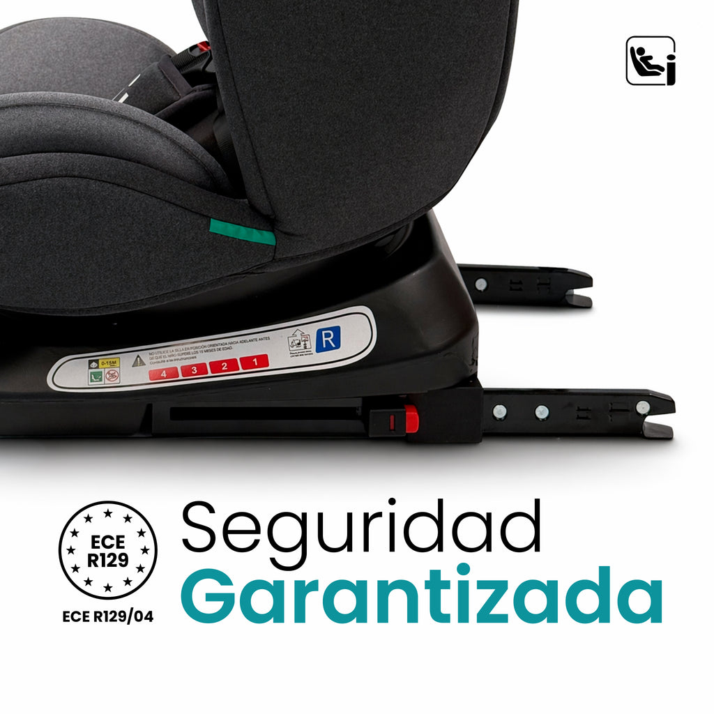 Autoasiento Baku - 360° Isofix i-Size 0 a 12 Años