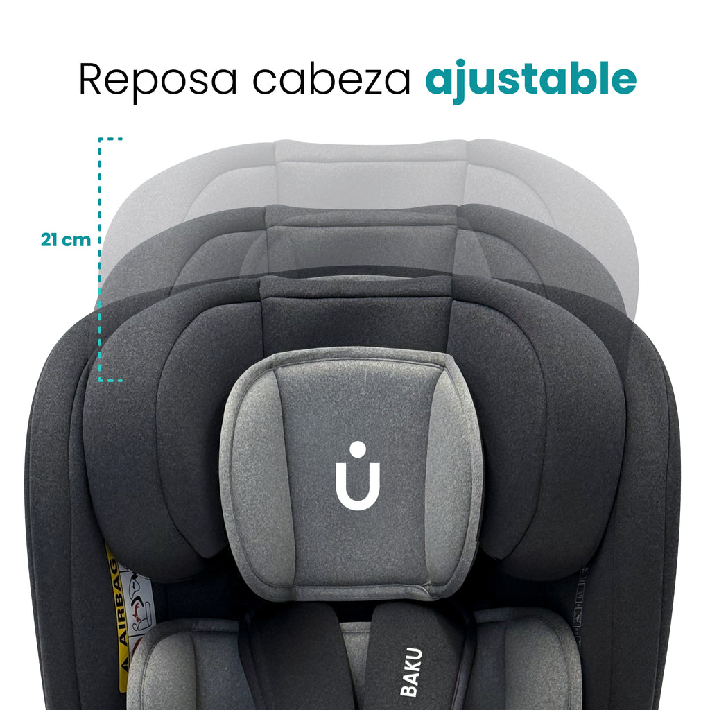 Autoasiento Baku - 360° Isofix i-Size 0 a 12 Años