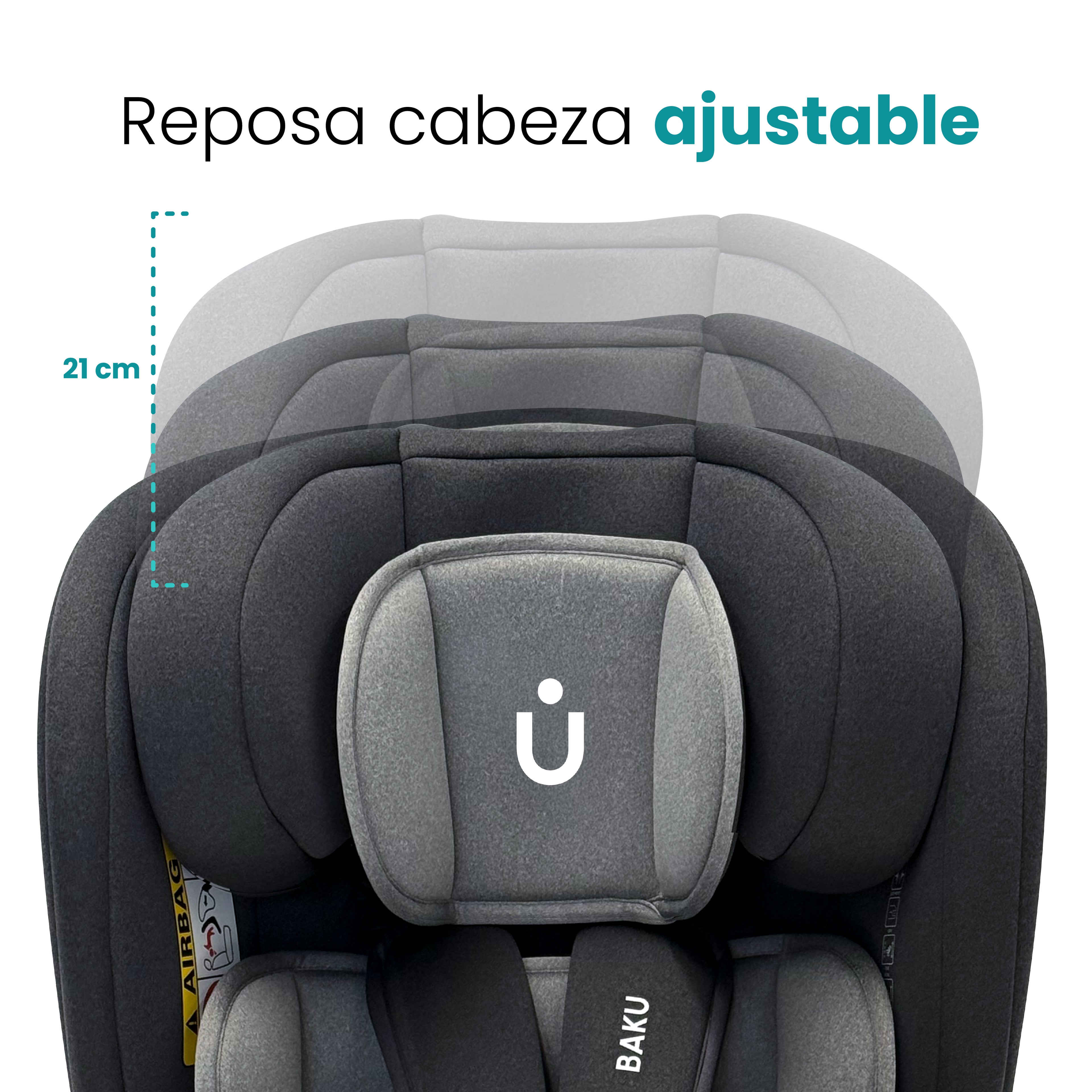 Autoasiento Baku - 360° Isofix i-Size 0 a 12 Años