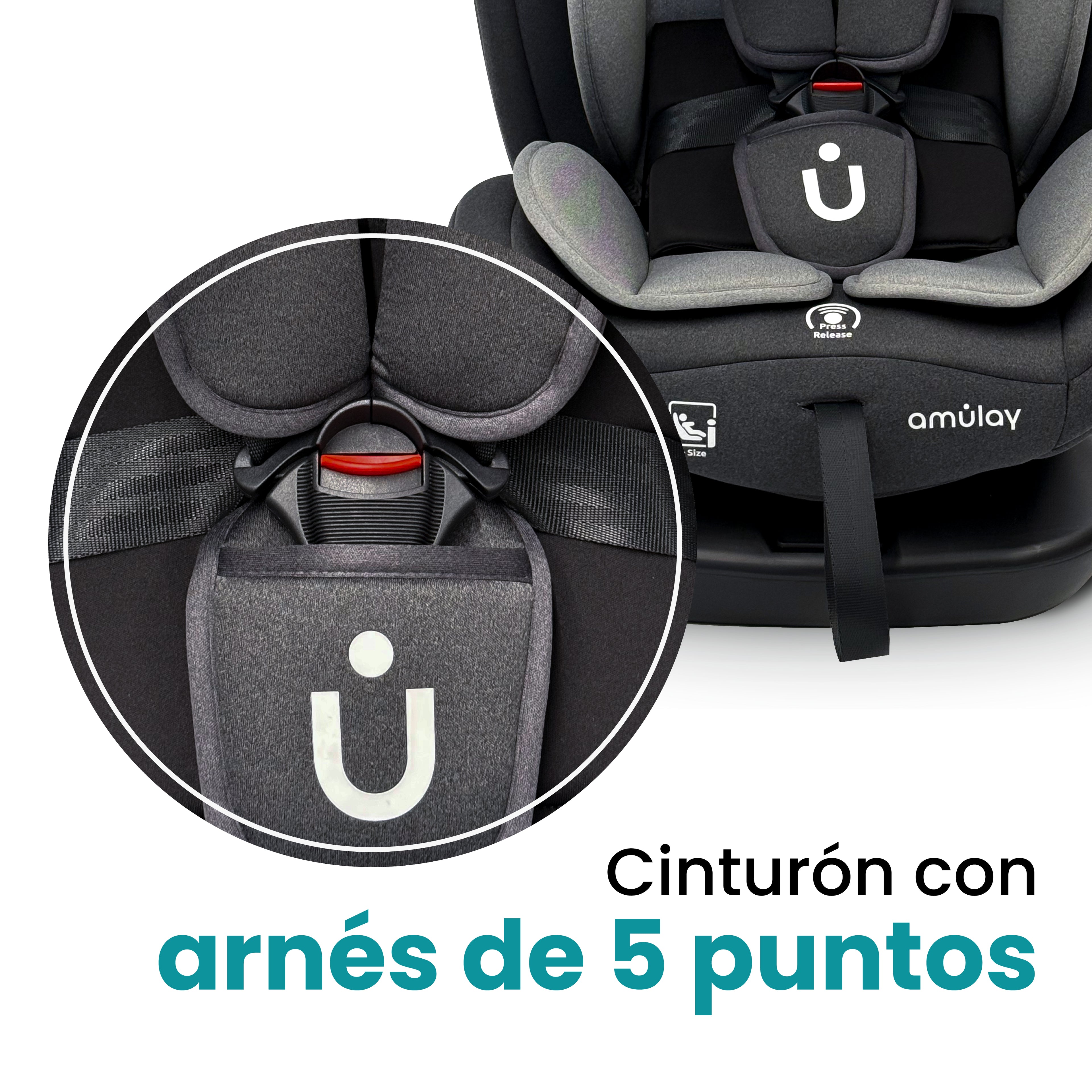Autoasiento Baku - 360° Isofix i-Size 0 a 12 Años
