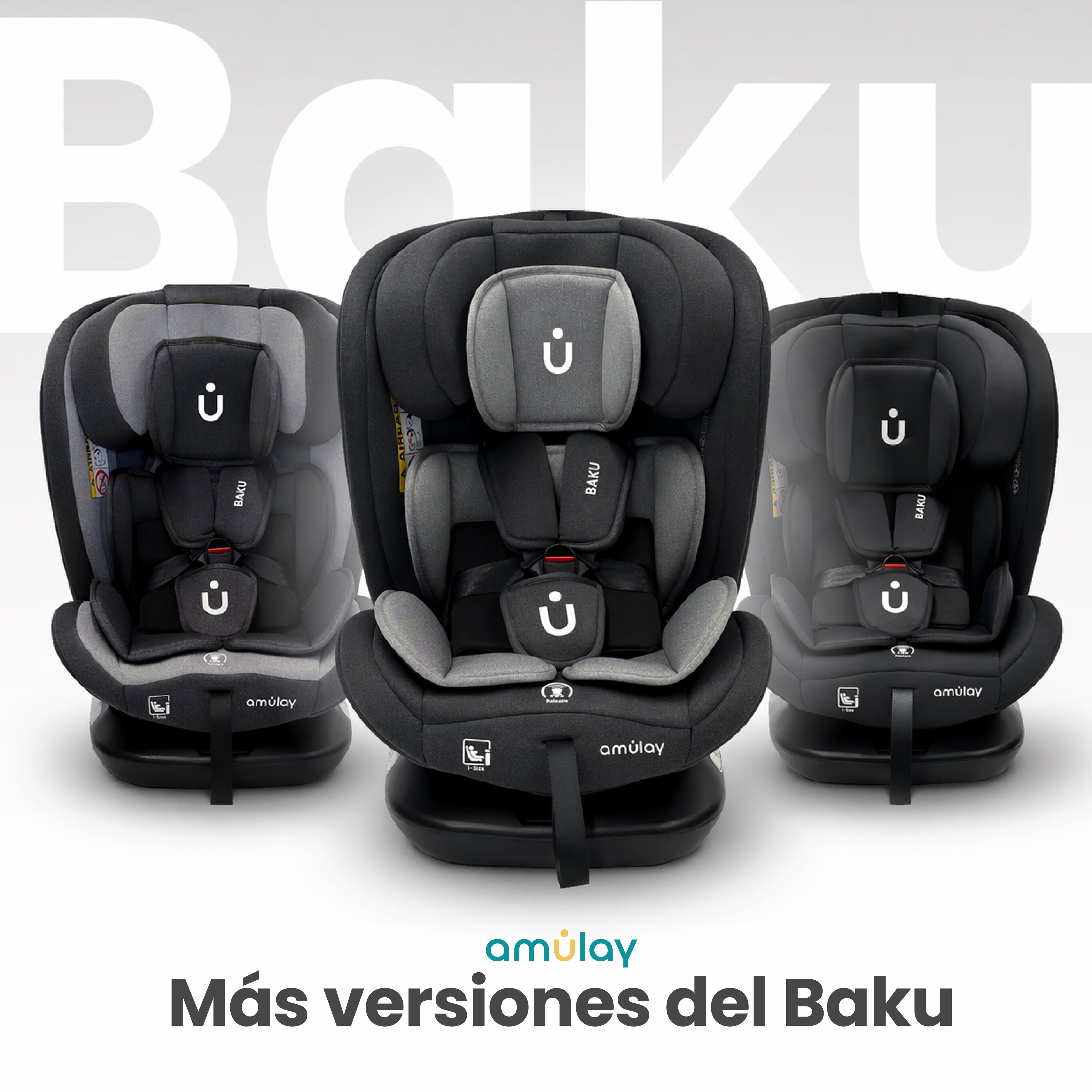 Autoasiento Baku - 360° Isofix i-Size 0 a 12 Años