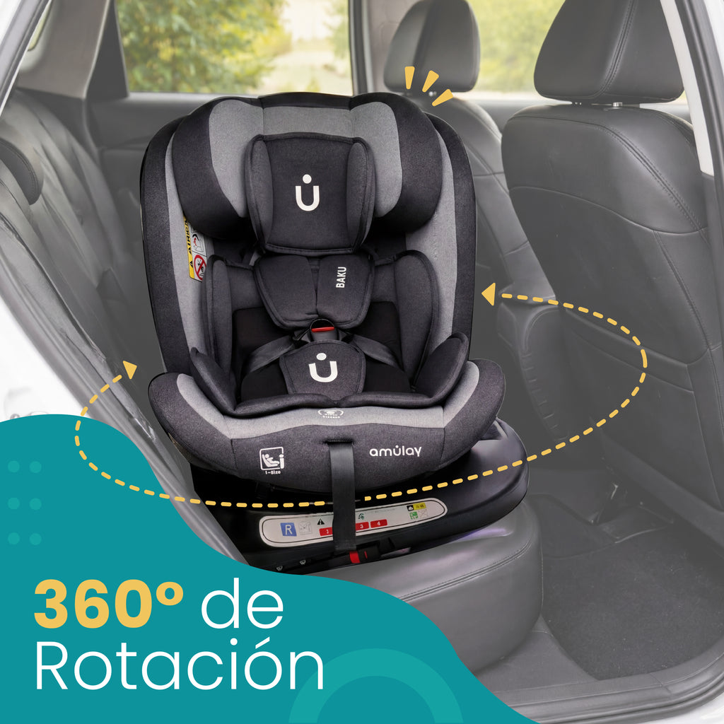 Autoasiento Baku - 360° Isofix i-Size 0 a 12 Años