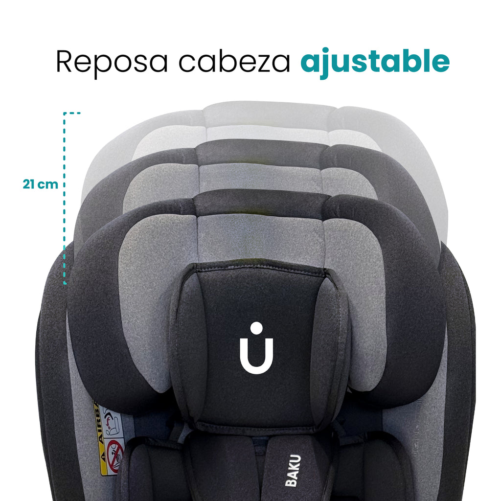 Autoasiento Baku - 360° Isofix i-Size 0 a 12 Años