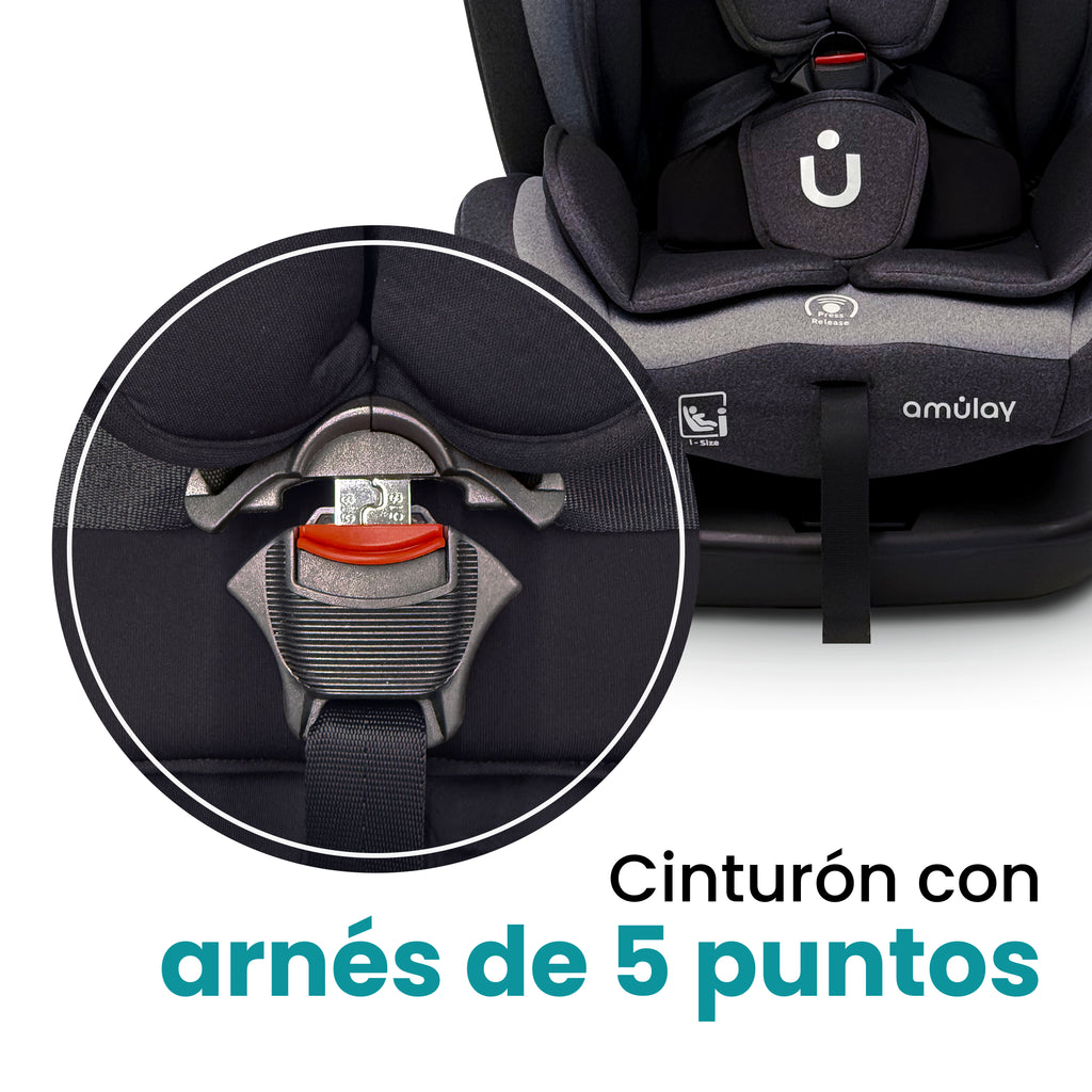 Autoasiento Baku - 360° Isofix i-Size 0 a 12 Años