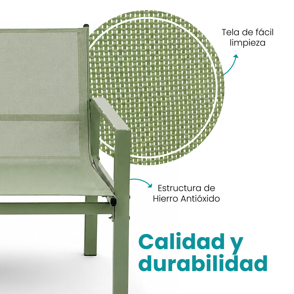 Sala De Jardín de Hierro Olivo