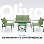Sala De Jardín de Hierro Olivo