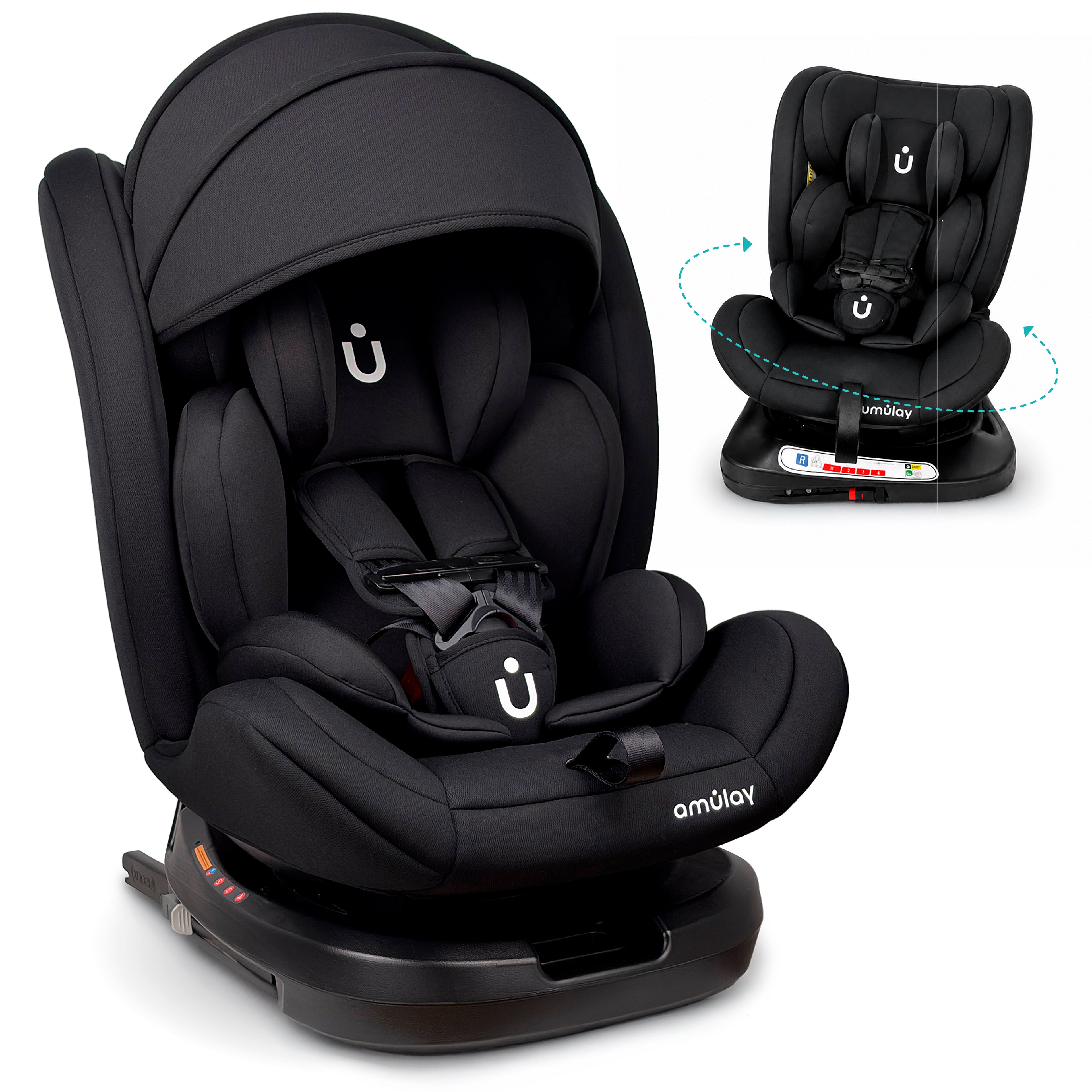 Autoasiento KUDU- 360º Isofix 0-36Kg