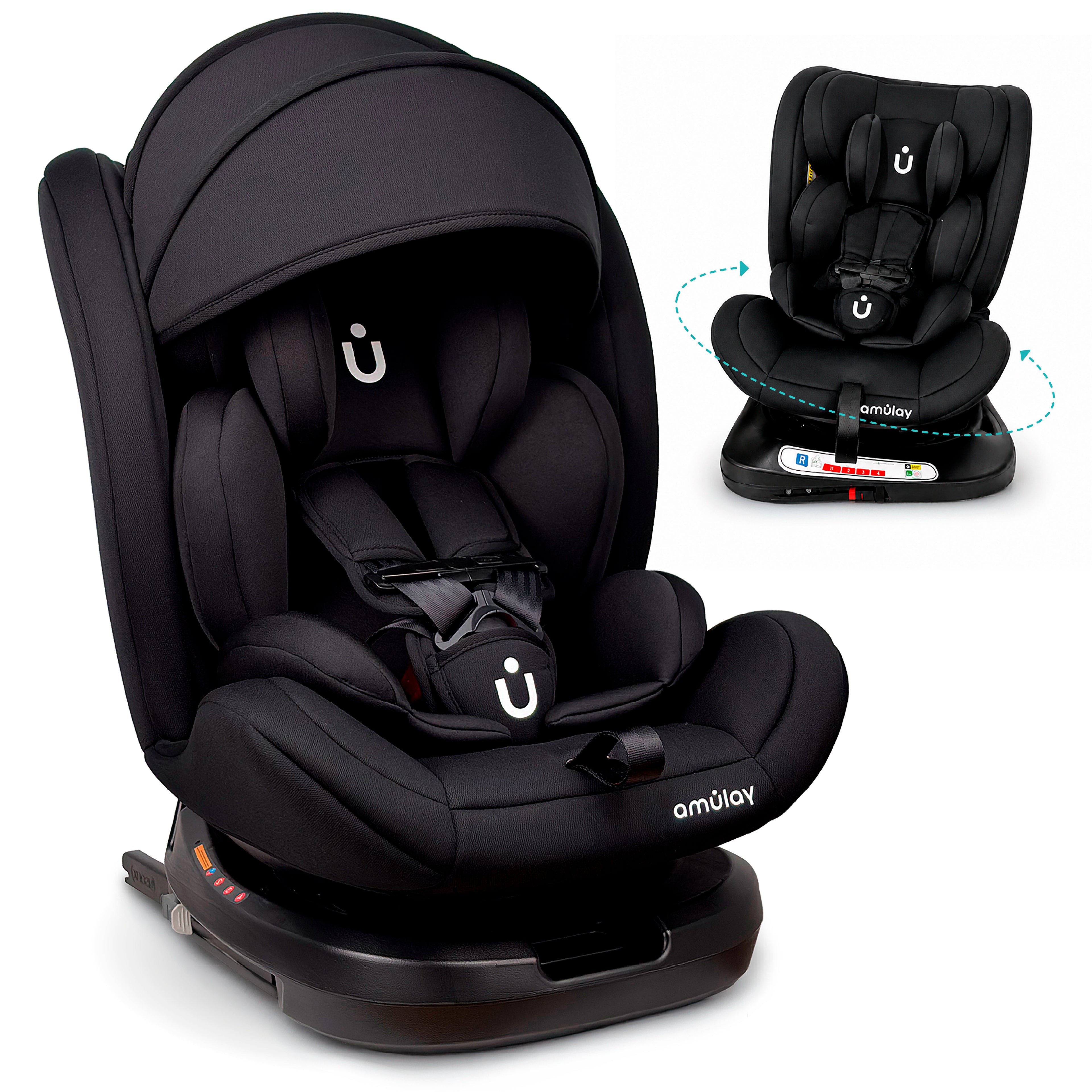 Autoasiento KIDDO - 360º Isofix 0-36Kg