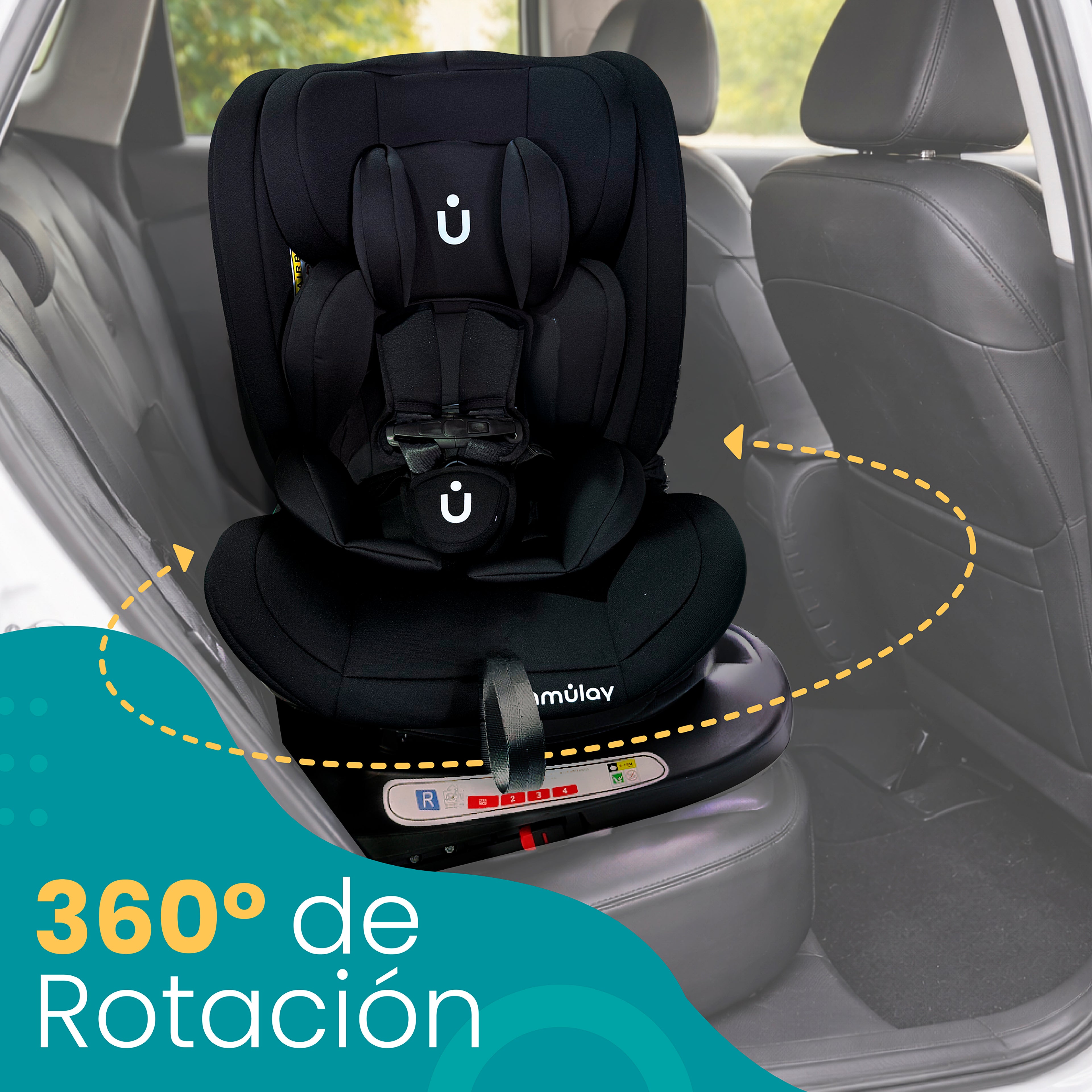 Autoasiento KIDDO - 360º Isofix 0-36Kg