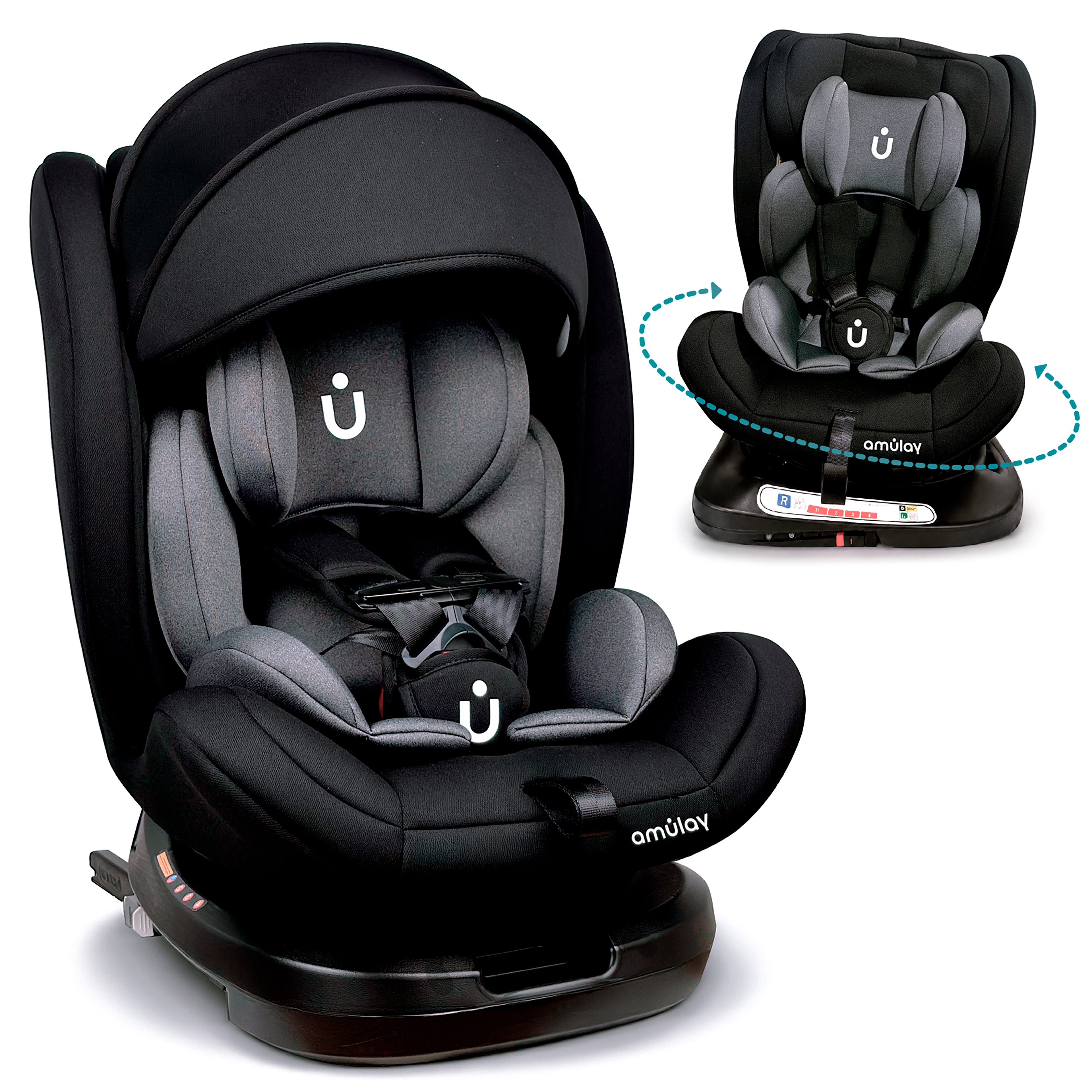 Autoasiento KIDDO - 360º Isofix 0-36Kg