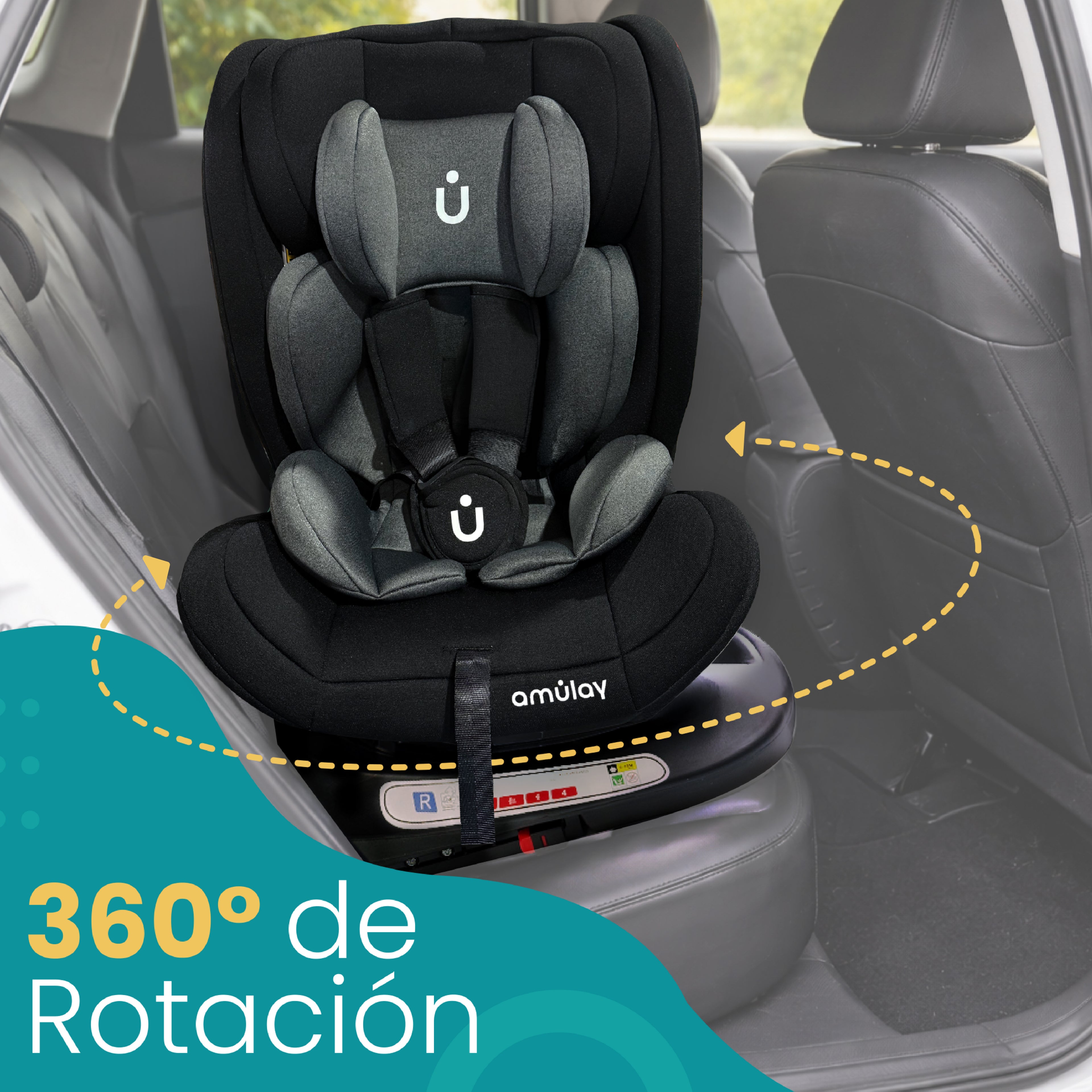 Autoasiento KIDDO - 360º Isofix 0-36Kg