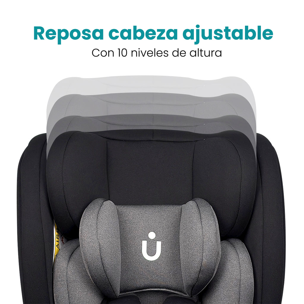Autoasiento KIDDO - 360º Isofix 0-36Kg