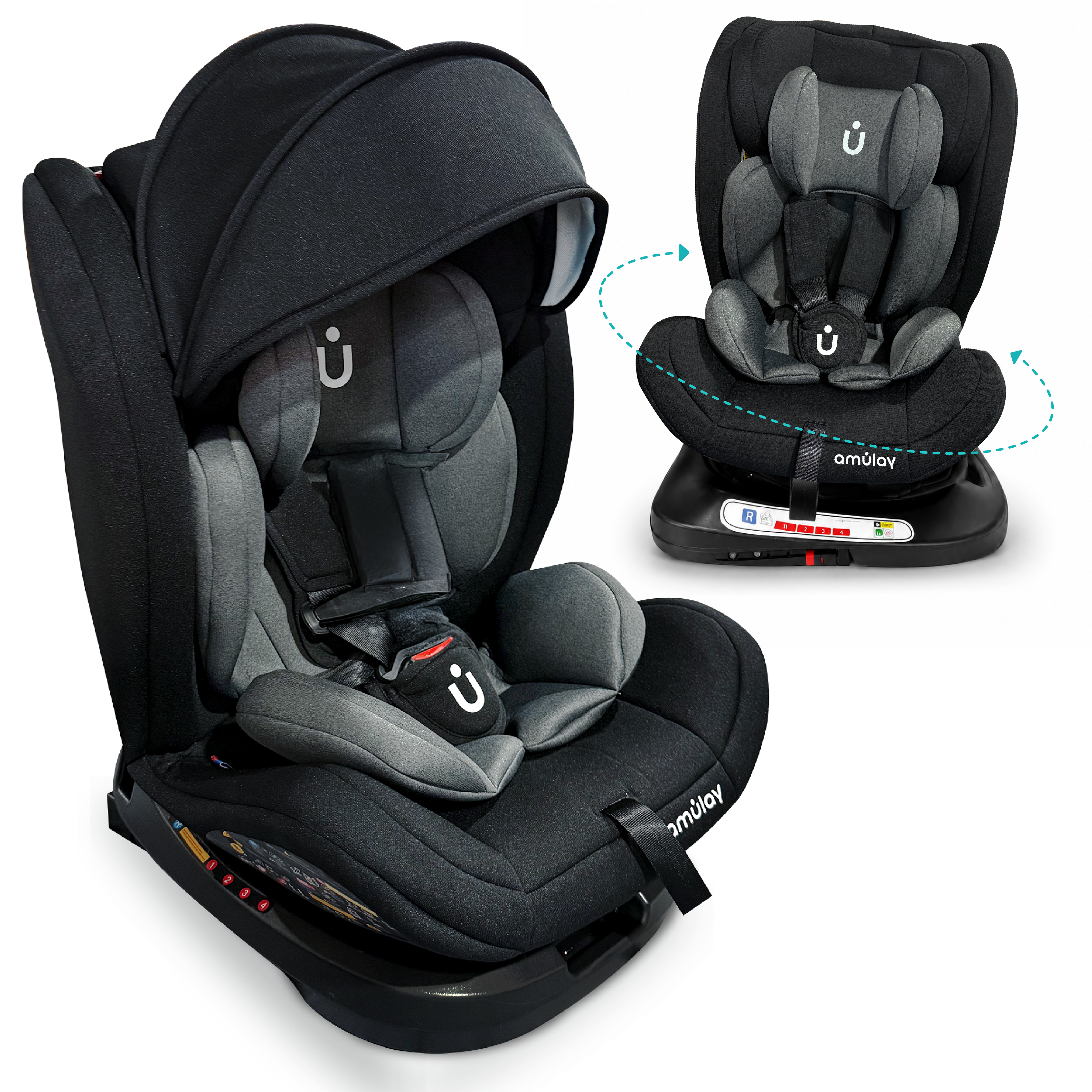 Autoasiento Kudu - 360º Isofix 0-36Kg