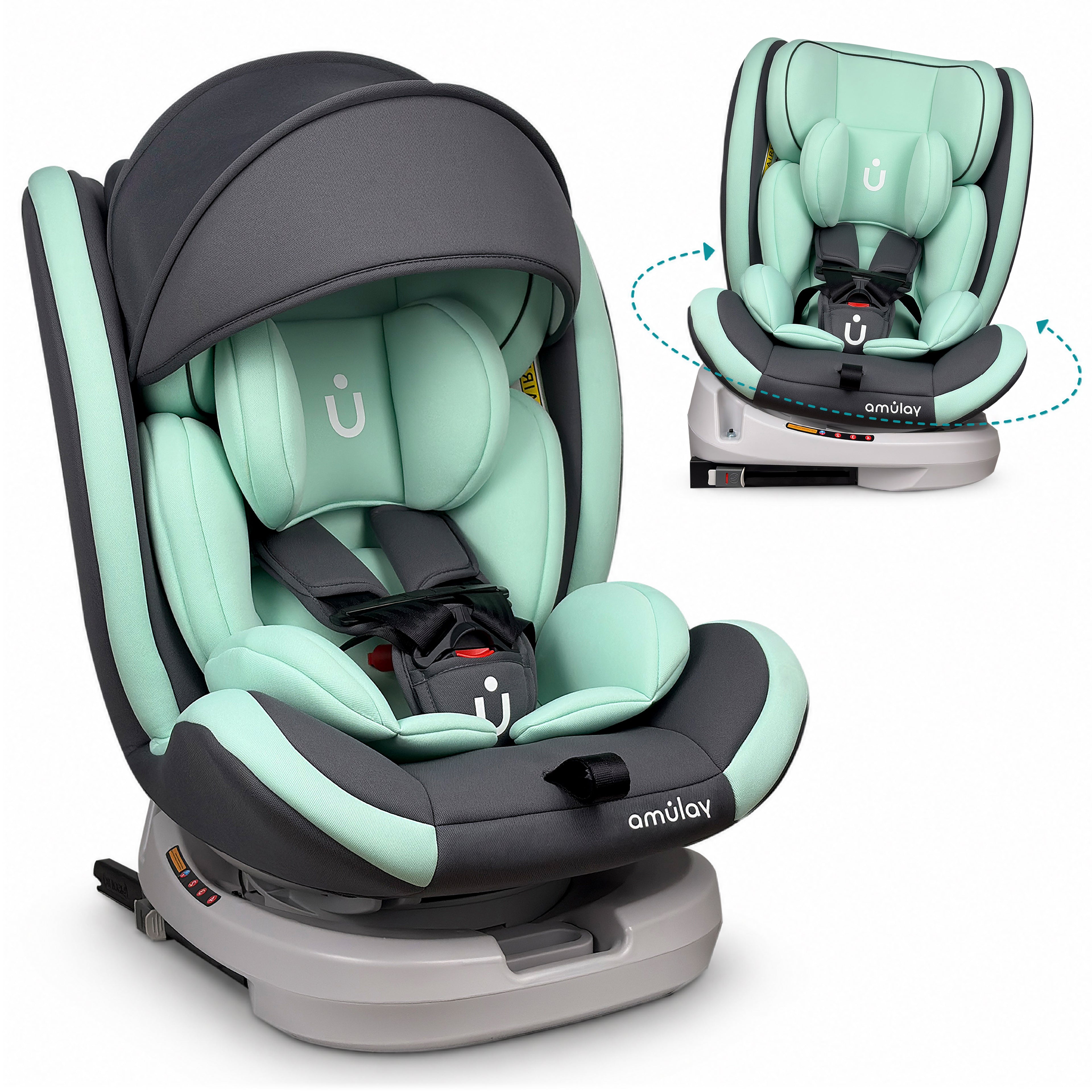 Autoasiento KIDDO - 360º Isofix 0-36Kg